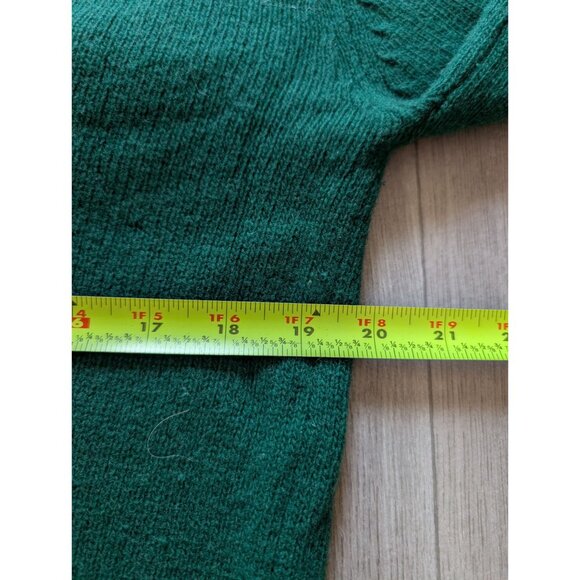 Westchester Classics Green V-Neck Lambswool Sweater Womens Large - Picture 6 of 6